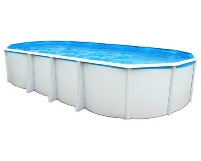 Piscine hors-sol acier Toi IBIZA ovale 730X366X132cm filtre à sable