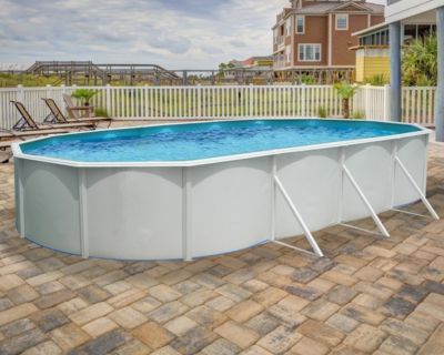 Piscine hors-sol acier Toi MAGNUM ovale 900x457x132cm filtre à sable 8.5m3-h