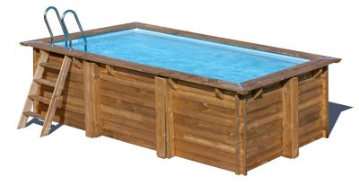 Piscine hors sol bois rectangulaire Gré Marbella LDD 4,20 x 2,70 x h.1,17 m