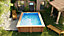 Piscine hors sol bois rectangulaire Gré Marbella LDD 4,20 x 2,70 x h.1,17 m