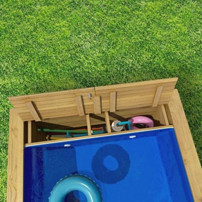Piscine hors sol bois rectangulaire Procopi Pooln Box Junior h.0,76 m