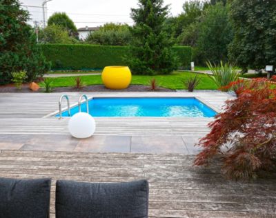 Piscine hors sol bois Ubbink Fidji rectangulaire 3 x 3 x H 1.26 m avec pompe