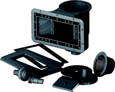 Piscine hors sol composite gris Gré 6,64 x 3,86 x h.1,54 m