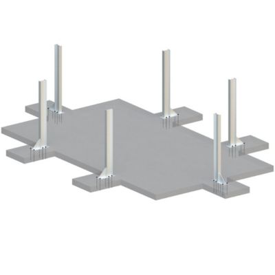 Piscine hors sol en bois AQUA 6.1 x 2.85 - H.1.31 m avec plage, gris clair, fixations à visser - BAS7307OSPL2+PLA307