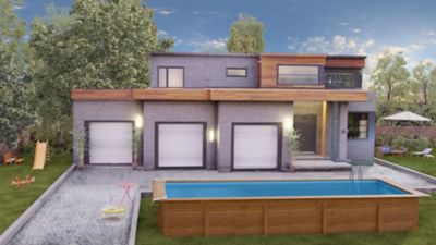 Piscine hors sol en bois Gré Mint LDD 10.10 x 4.18 x H 1.46 m