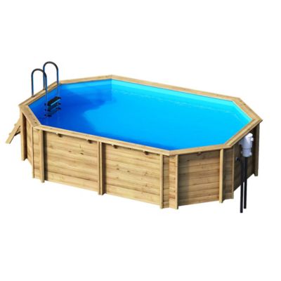 Piscine hors sol en bois Procopi Tropic Ø5.10 x H 1.20 m