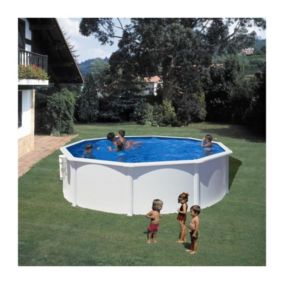 Piscine hors-sol GRE Dream Pool - Rond - O3,70 m x H1,22 m - En acier - Filtration a cartouche