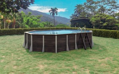 Piscine hors sol Octogonale Granville 5,52 x 3,93 x 1,2