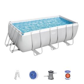Piscine Hors sol Tubulaire Bestway Power Steel 412x201x122 cm Epurateur a Cartouche de 2 006 L/H Echelle
