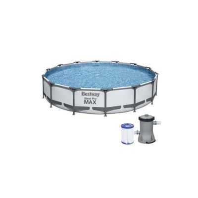 Piscine Hors sol Tubulaire Bestway Steel Pro 427x84 cm Filtre a Cartouche de 2.006 litres/heure
