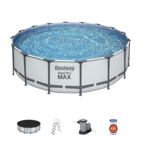 Piscine Hors sol Tubulaire Bestway Steel Pro Max 488x122 cm Epurateur a Cartouche de 5 678 L/H Bache et Echelle