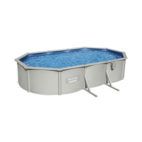 Piscine tubulaire acier gris Hydrium Bestway L.617 x l.533 x H.120 cm