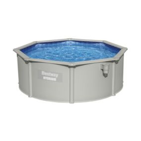 Piscine gonflable ronde Bleue ⌀ 4.57 x h. 1.22 cm