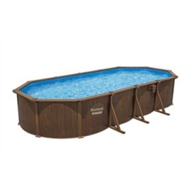 Piscine tubulaire bois Hydrium Bestway L.739 x l.503 x H.130 cm