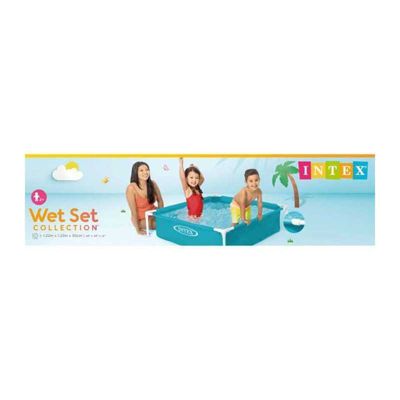 Piscine tubulaire carrée 1,22 x 1,22  x 0,30 m - Intex