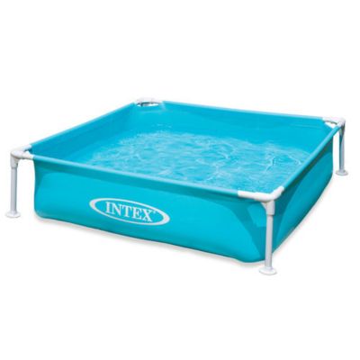 Piscine tubulaire carrée 1,22 x 1,22  x 0,30 m - Intex