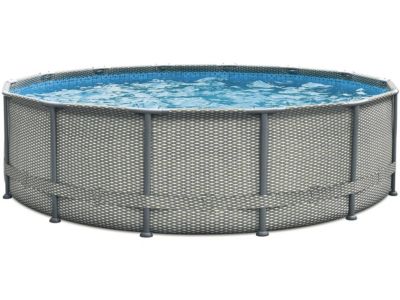 Piscine tubulaire "Elite" liner imprimé  Diametre 4.88 x 1.22 m  avec filtration