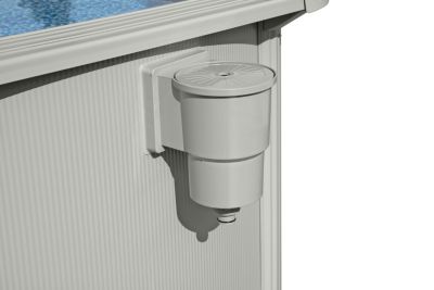Piscine tubulaire grise en acier hydrium Bestway 533 x 507 x H 120 cm