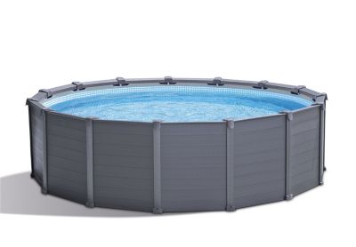 Piscine tubulaire Intex graphite ø4,17 m