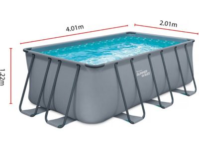 Piscine tubulaire "Ludo 2"  4,01 x 2,01 x 1,22 m  Sans filtration