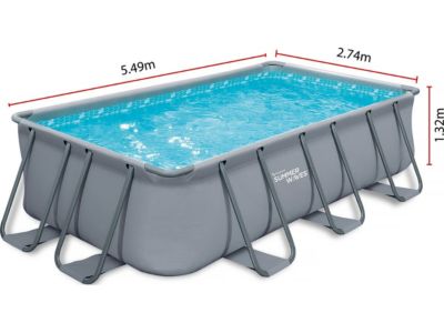 Piscine tubulaire LUDO 3  5.49 x 2.74 x 1.32 m  filtration à  sable 5,1m3H