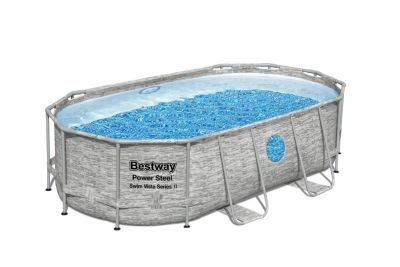 Piscine tubulaire ovale Bestway Power Steel Swim Vista 4,27 x 2,50 m x H1 m avec filtration