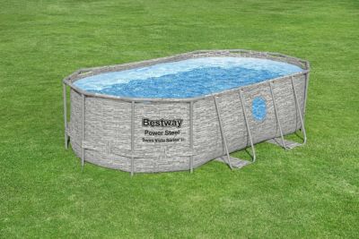 Piscine tubulaire ovale Bestway Power Steel Swim Vista 4,27 x 2,50 m x H1 m avec filtration
