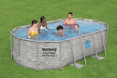 Piscine tubulaire ovale Bestway Power Steel Swim Vista 4,27 x 2,50 m x H1 m avec filtration