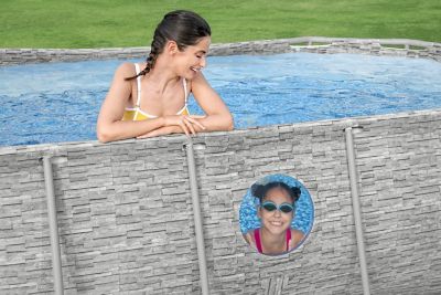 Piscine tubulaire ovale Bestway Power Steel Swim Vista 4,27 x 2,50 m x H1 m avec filtration