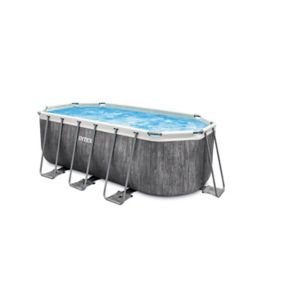 Piscine tubulaire ovale Intex Baltik 4,00 x 2,00 x h.1,22 m + épurateur