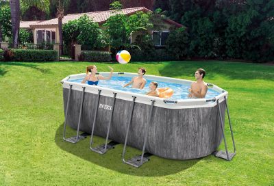 Piscine tubulaire ovale Intex Baltik 4.00 x 2.00 x H 1.22 m + épurateur