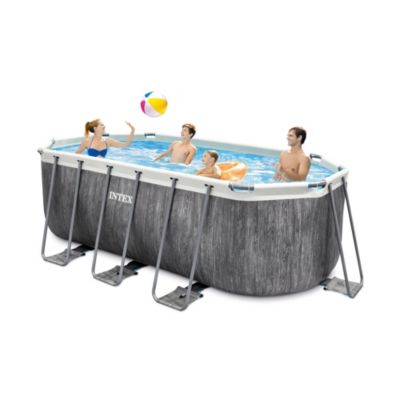 Piscine tubulaire ovale Intex Baltik 4.00 x 2.00 x H 1.22 m + épurateur