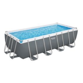 Piscine tubulaire Power Steel rectangulaire 4,88 x 2,44 x 1,22 m - Bestway