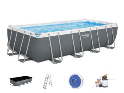 Piscine tubulaire Power Steel rectangulaire 5,49 x 2,74 x 1,22 m - Bestway