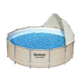 Piscine tubulaire Power Steel ronde 3,96 x 1,07 m - Bestway