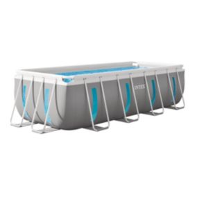 Piscine tubulaire Prism Frame Clearview rectangulaire 4,00 x 2,00 x 1,22 m - Intex