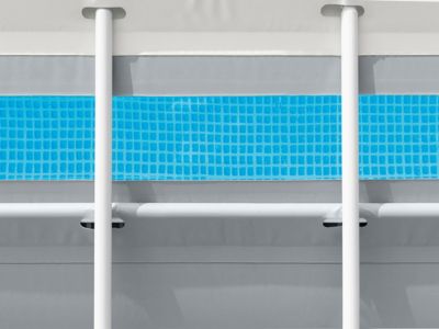 Piscine tubulaire Prism Frame Clearview rectangulaire 4,00 x 2,00 x 1,22 m - Intex