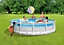Piscine tubulaire Prism Frame Clearview Ronde Intex 4,27 X 1,07 m
