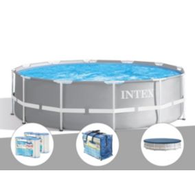 Piscine tubulaire Prism Frame ronde 3,66 x 0,99 m - Intex - 44429