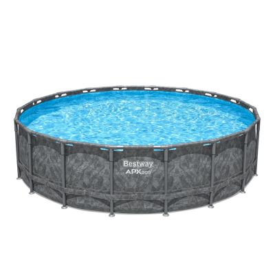 Piscine tubulaire pvc et acier ronde 5,49 x h.1,32 m Bestway APX 365 561KC