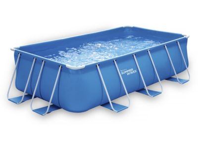 Piscine tubulaire rectangle LUDO 1  4 x 2 x 1 m  Filtration à cartouche