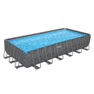 Piscine tubulaire rectangulaire Bestway Apx 365 7.32 x 3.66 x H 1.32 m avec pompe
