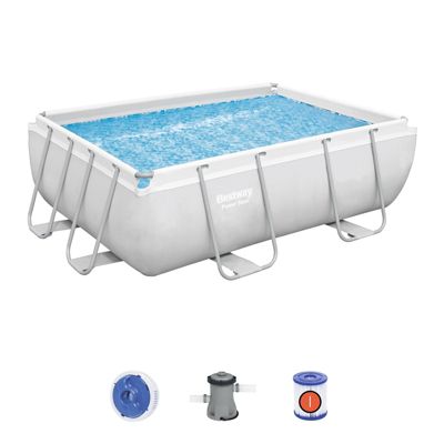 Piscine tubulaire rectangulaire Bestway Power Steel 2,82 x 1,96 x 0,84 m