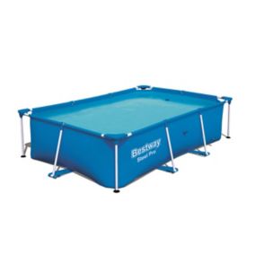 Kit piscine INTEX graphite rectangulaire tubulaire 4x3x1,24m