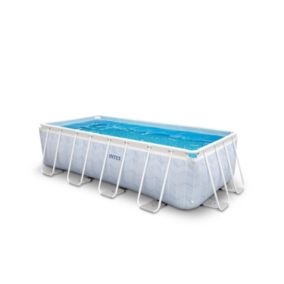 Piscine tubulaire rectangulaire Chevron Intex 4x2x1m