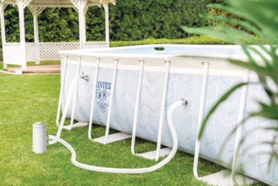 Piscine tubulaire rectangulaire Chevron Intex 4x2x1m