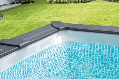 Piscine tubulaire rectangulaire Intex GrapH ite 4 x 3 x 1.24 m