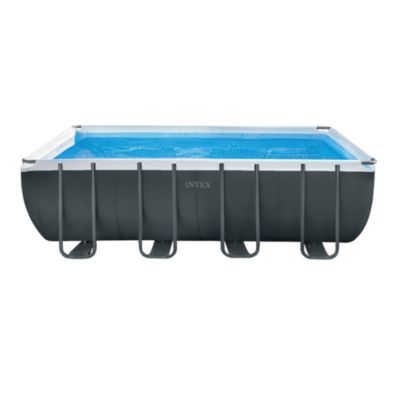 Piscine tubulaire rectangulaire Intex Ultra XTR 5,49 x 2,74 x h.1,32 m + stérilisateur au sel + filtre à sable 4m3/h