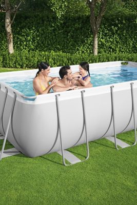 Piscine tubulaire rectangulaire Power Steel Bestway 4,04 x 2,01 x h.1 m