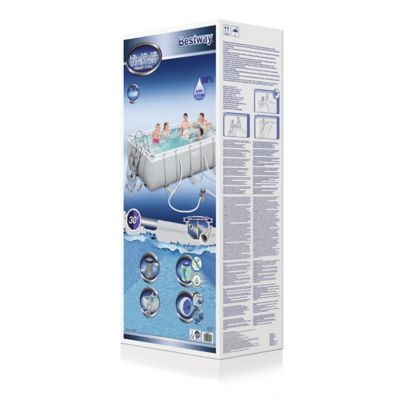 Piscine tubulaire rectangulaire Power Steel Bestway 4,04 x 2,01 x h.1 m